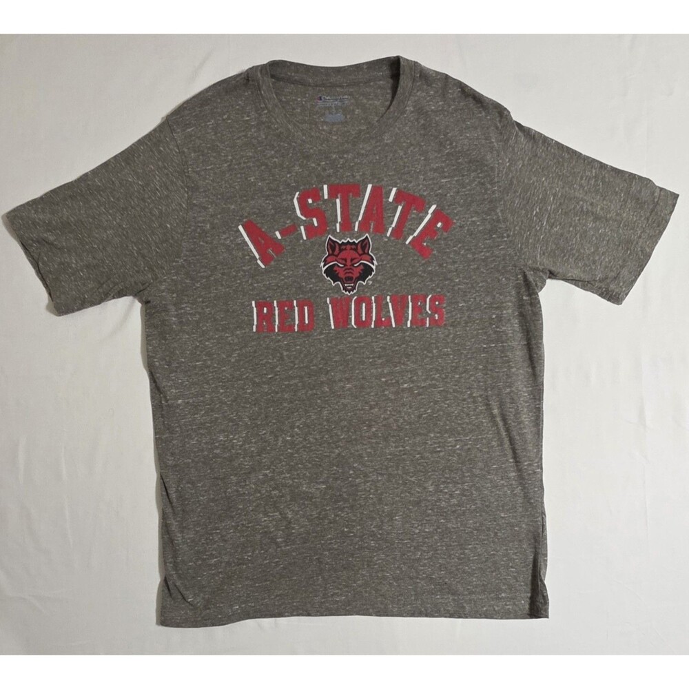 Arkansas State University Redwolf Tee Shirt, Mens Large, Used.